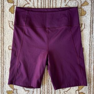 Girlfriend Collective Compressive 9” High Rise Bike Short Plum